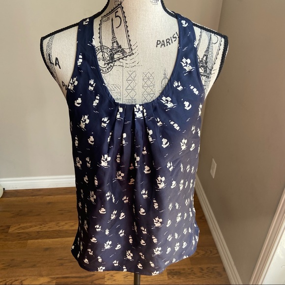 Club Monaco 100% Silk racerback tank top s - Picture 3 of 10